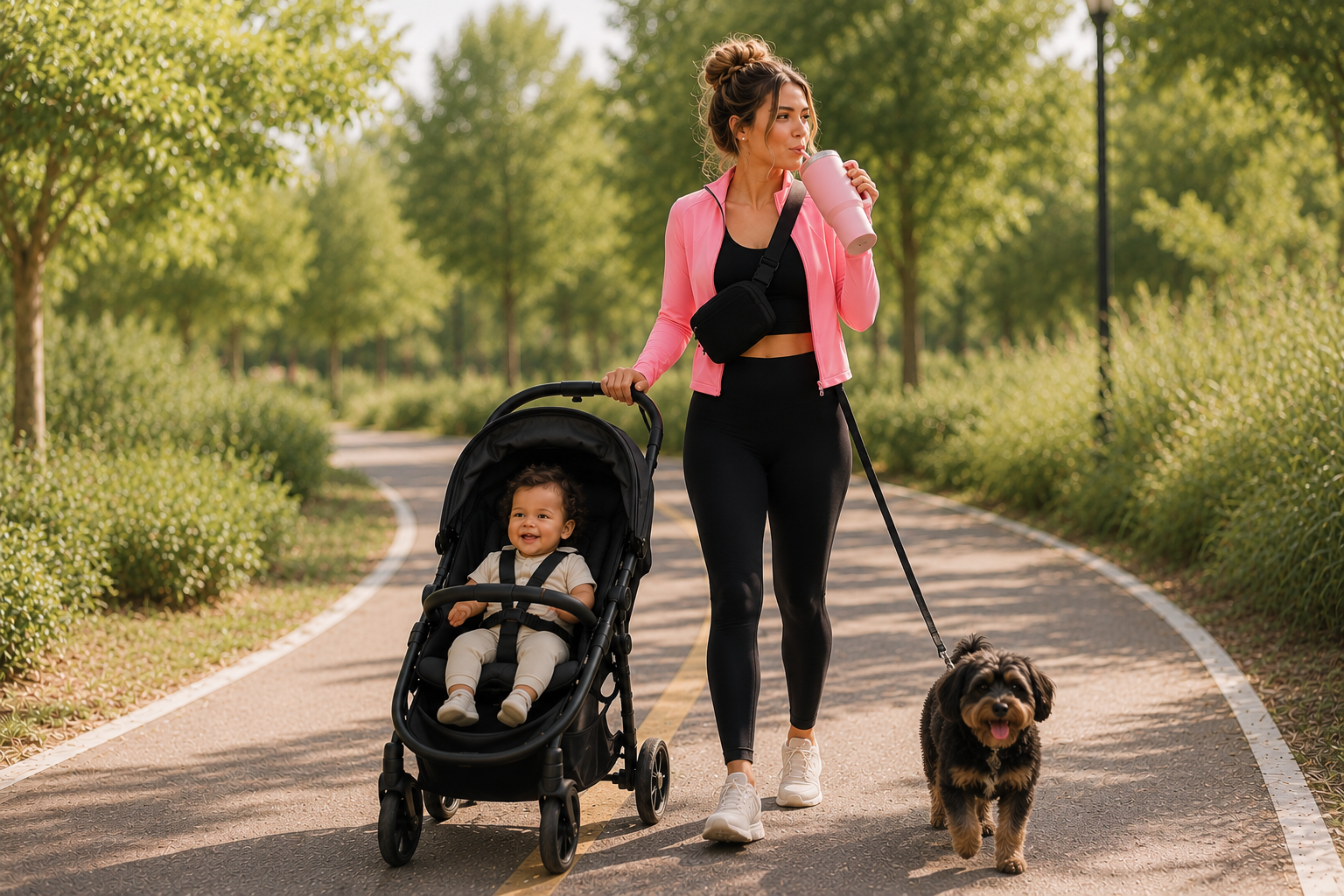 Athleisure Stroller-Walk Outfit for Moms — the look